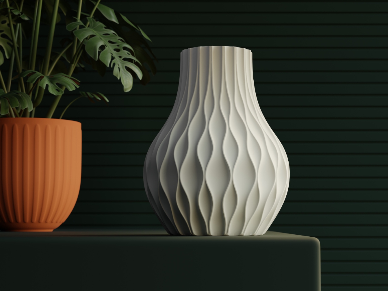 Vase for brick flowers