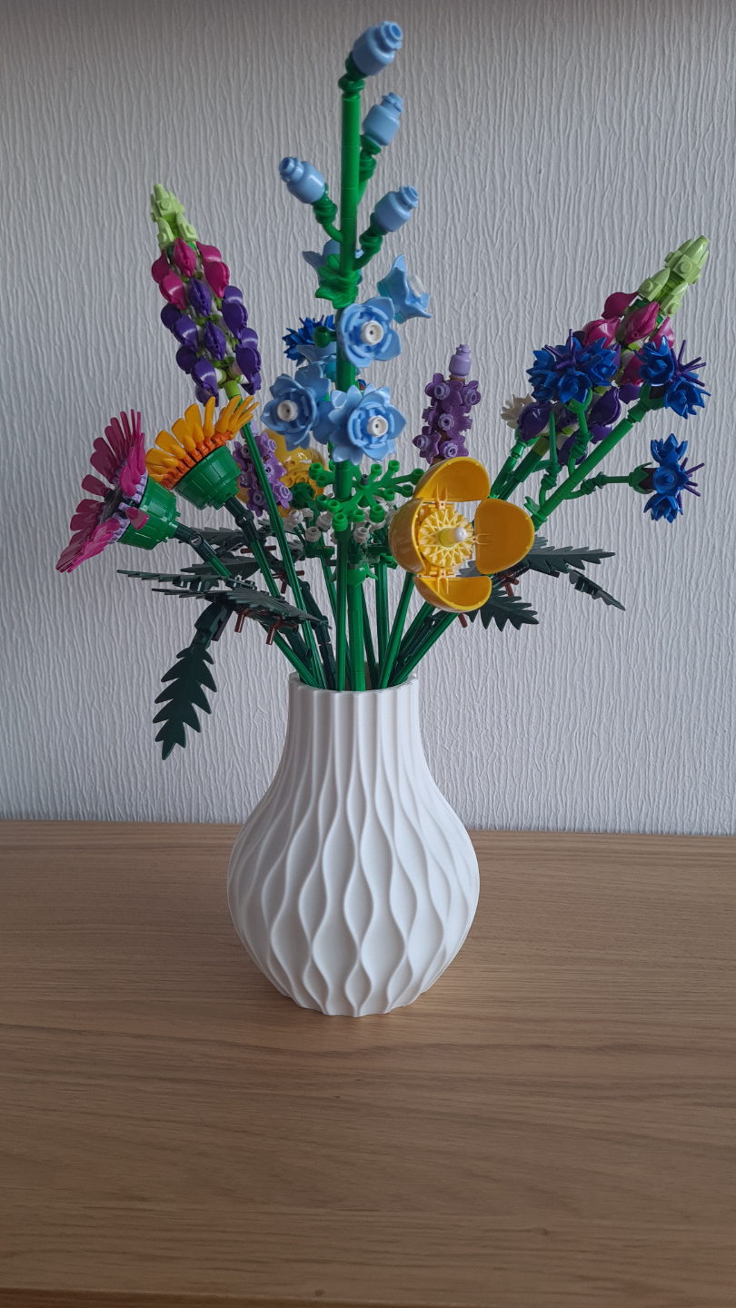 Vase for brick flowers