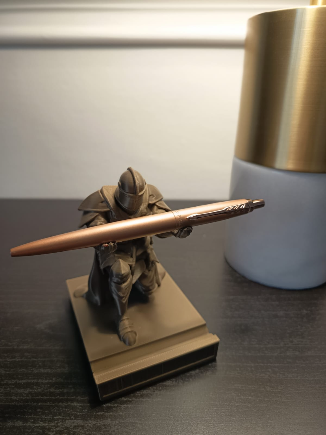 Knight of the Quill Medieval Knight Pen Holder