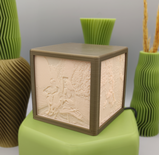 Lithophane Cube Lamp